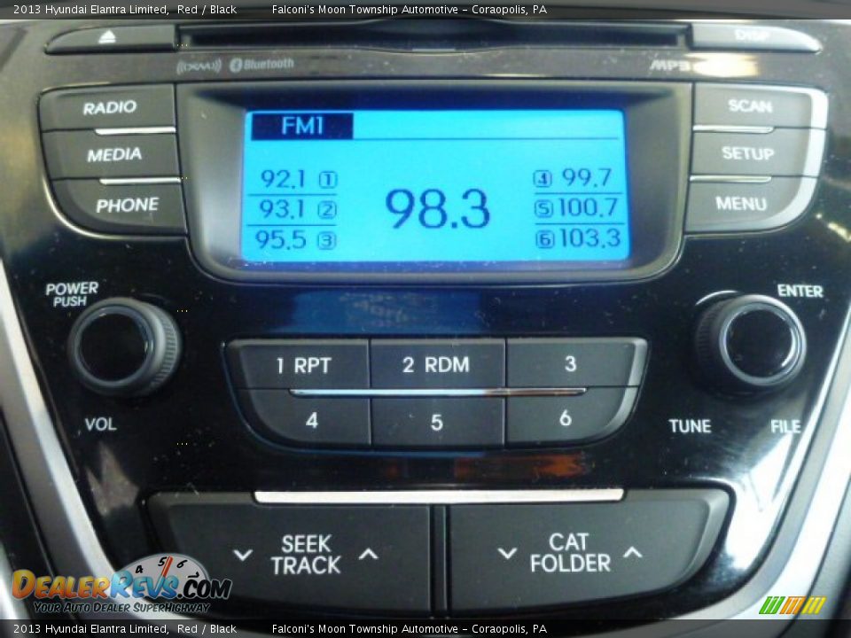 2013 Hyundai Elantra Limited Red / Black Photo #23