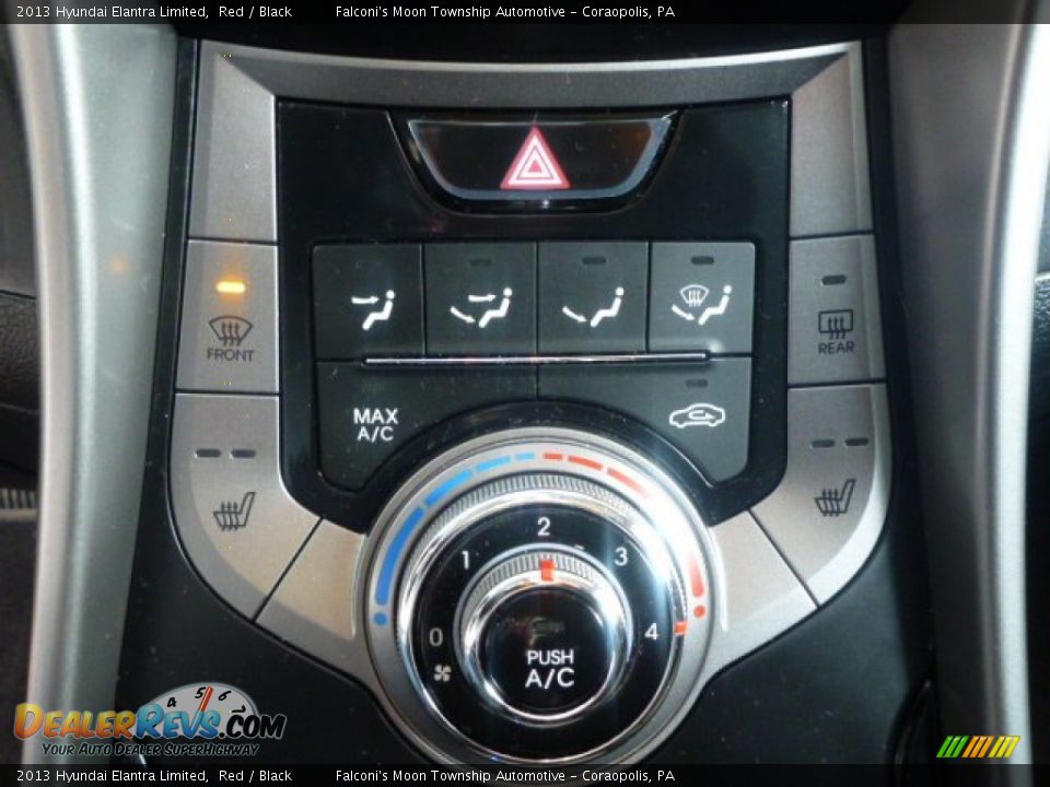 2013 Hyundai Elantra Limited Red / Black Photo #24