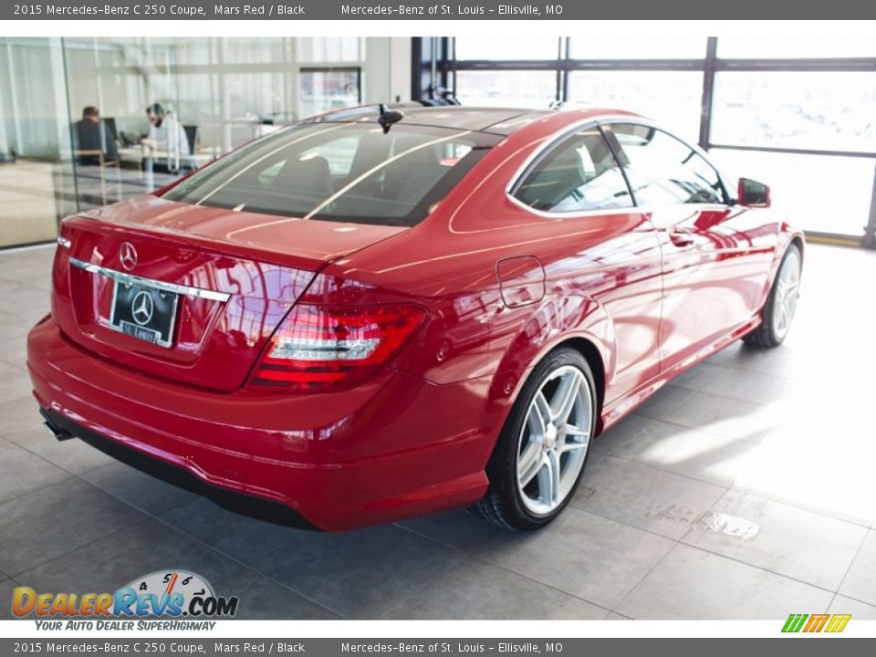 2015 Mercedes-Benz C 250 Coupe Mars Red / Black Photo #3