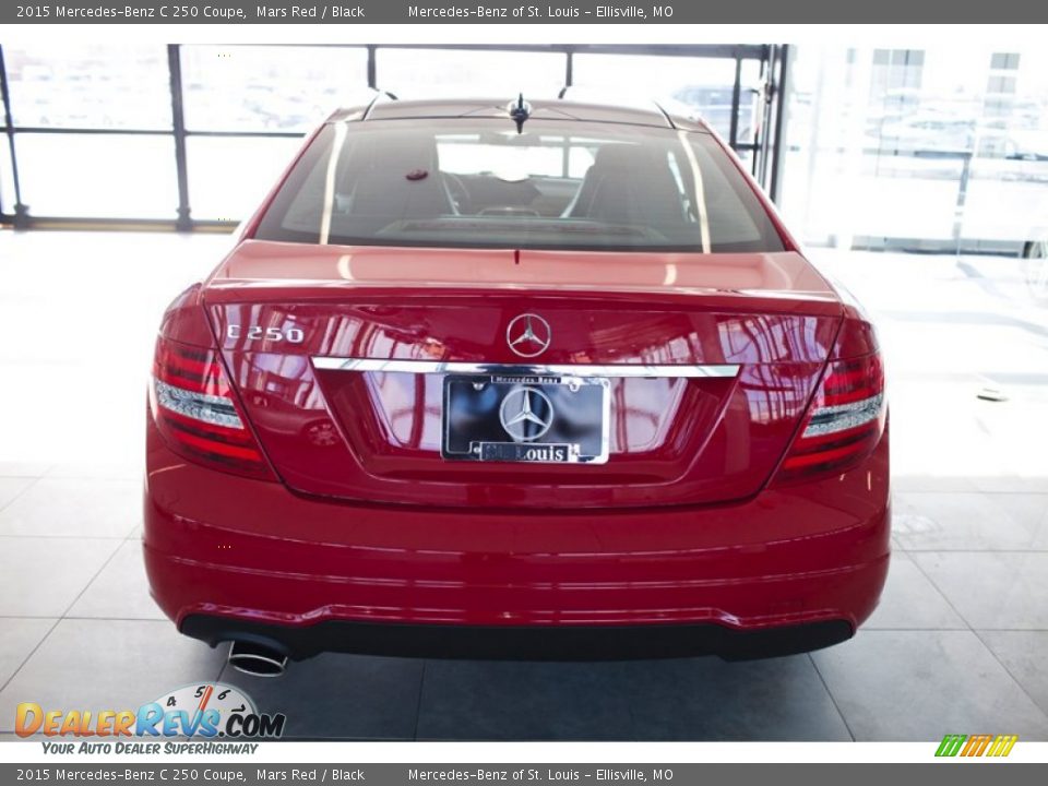 2015 Mercedes-Benz C 250 Coupe Mars Red / Black Photo #6