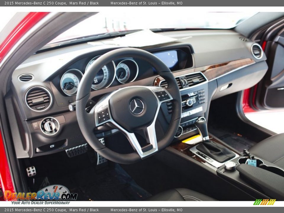 Black Interior - 2015 Mercedes-Benz C 250 Coupe Photo #10