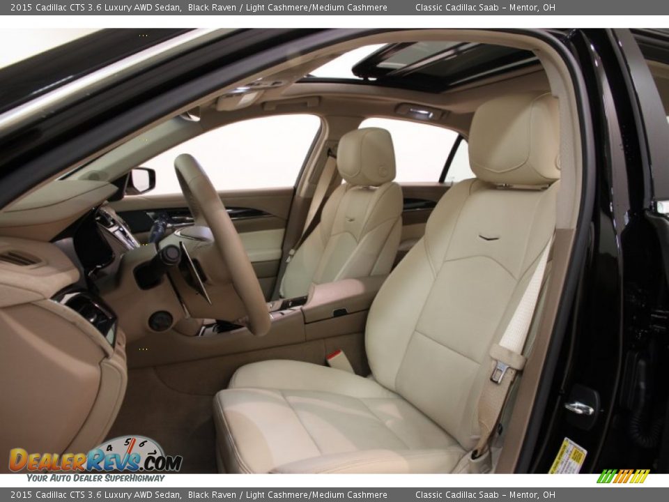 Light Cashmere/Medium Cashmere Interior - 2015 Cadillac CTS 3.6 Luxury AWD Sedan Photo #5