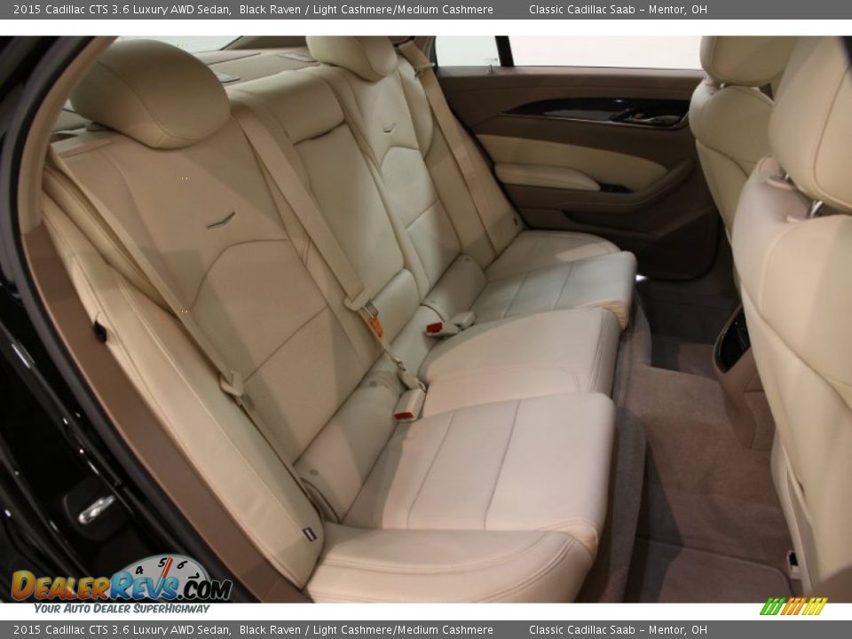 Rear Seat of 2015 Cadillac CTS 3.6 Luxury AWD Sedan Photo #15
