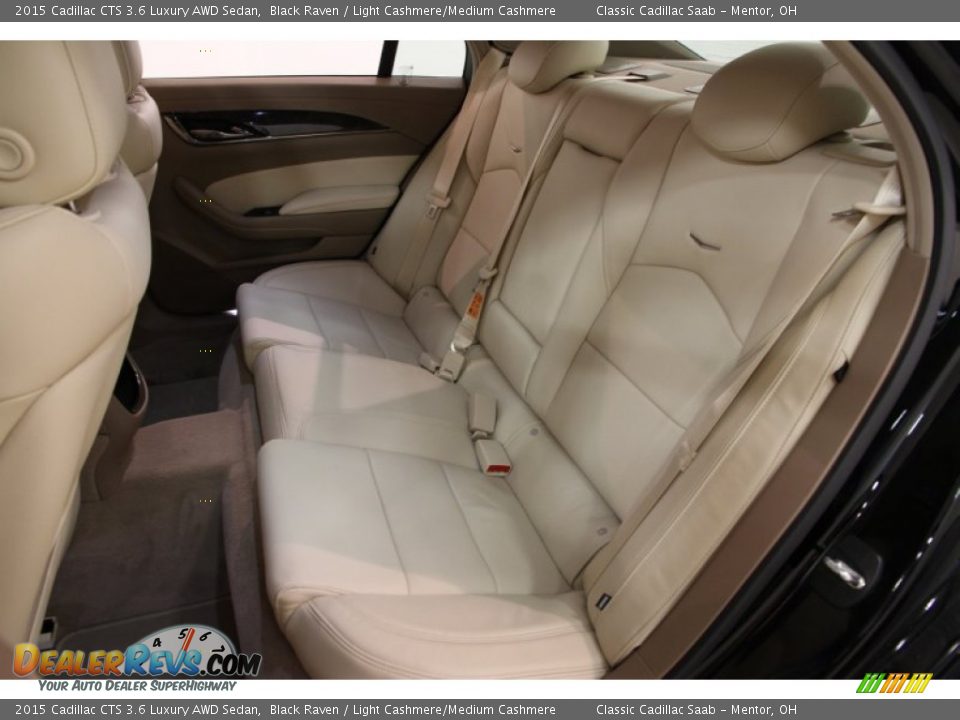 Rear Seat of 2015 Cadillac CTS 3.6 Luxury AWD Sedan Photo #16
