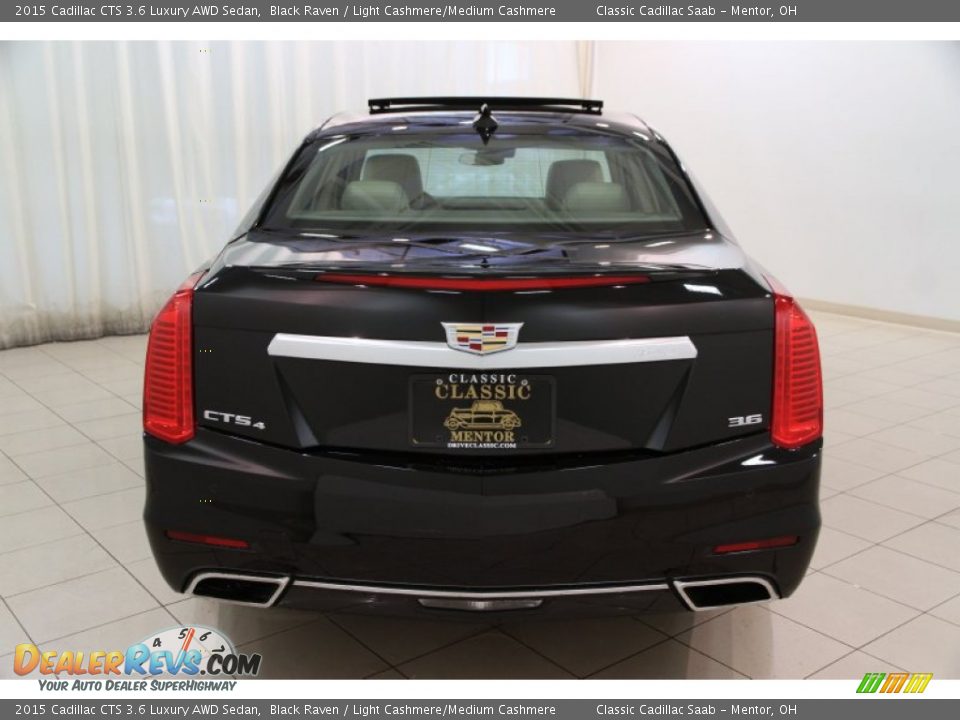 2015 Cadillac CTS 3.6 Luxury AWD Sedan Black Raven / Light Cashmere/Medium Cashmere Photo #17