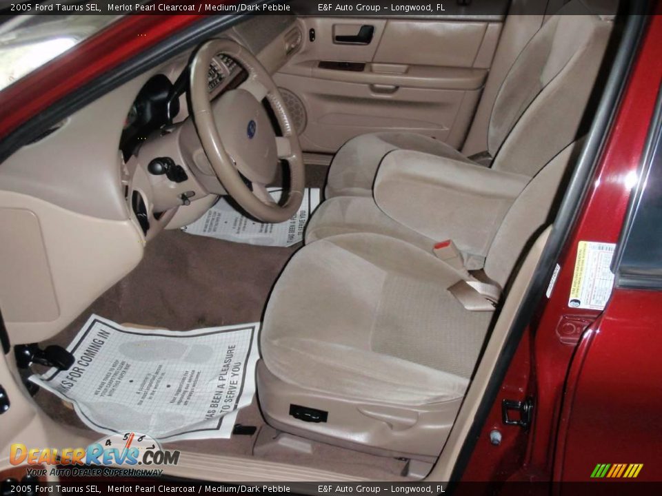 2005 Ford Taurus SEL Merlot Pearl Clearcoat / Medium/Dark Pebble Photo #7