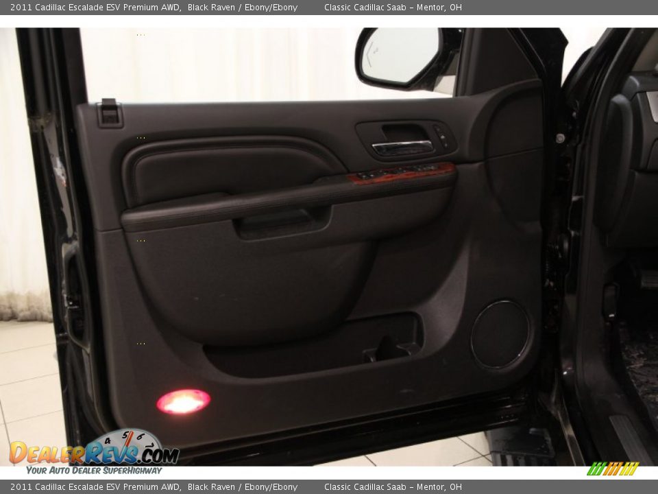 2011 Cadillac Escalade ESV Premium AWD Black Raven / Ebony/Ebony Photo #4