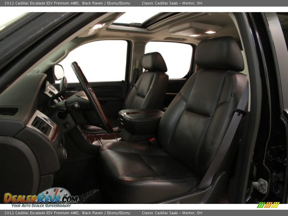 2011 Cadillac Escalade ESV Premium AWD Black Raven / Ebony/Ebony Photo #5