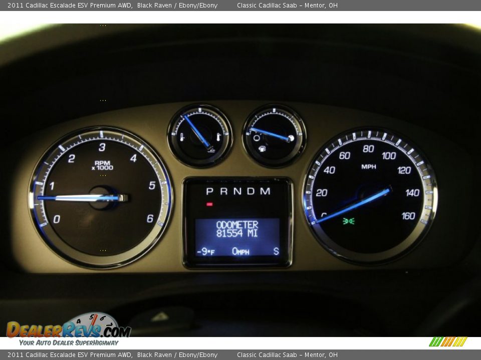 2011 Cadillac Escalade ESV Premium AWD Black Raven / Ebony/Ebony Photo #7