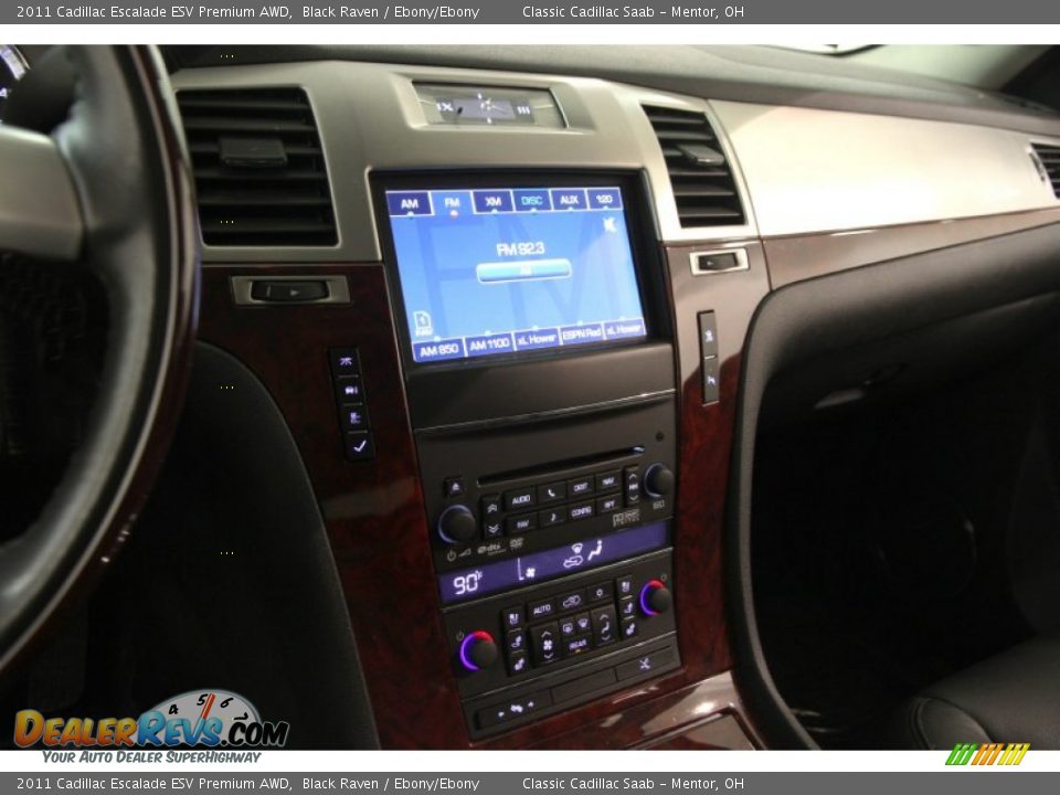 2011 Cadillac Escalade ESV Premium AWD Black Raven / Ebony/Ebony Photo #8