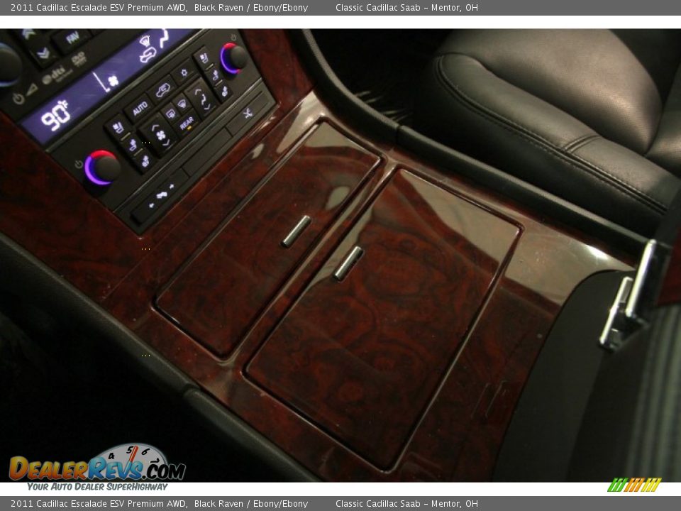 2011 Cadillac Escalade ESV Premium AWD Black Raven / Ebony/Ebony Photo #11