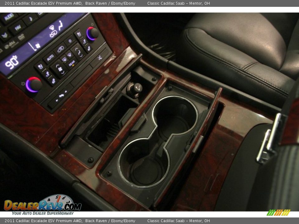 2011 Cadillac Escalade ESV Premium AWD Black Raven / Ebony/Ebony Photo #12