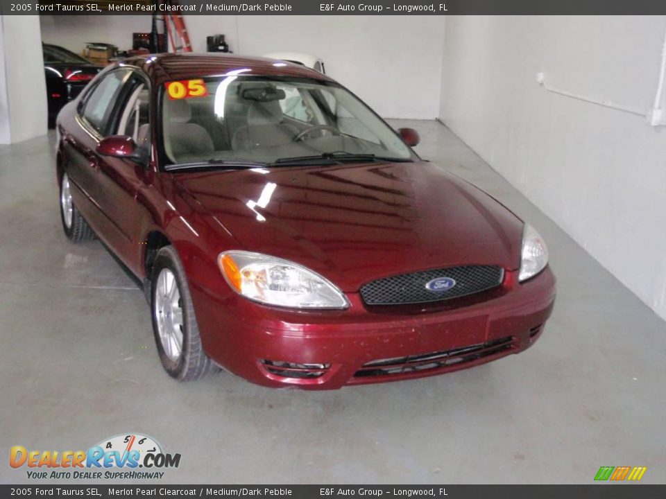2005 Ford Taurus SEL Merlot Pearl Clearcoat / Medium/Dark Pebble Photo #9