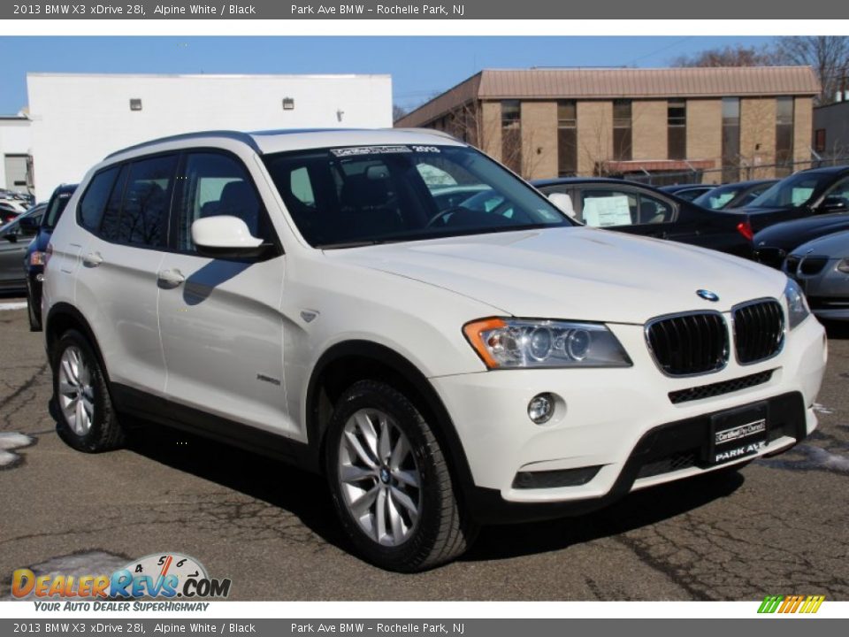 2013 BMW X3 xDrive 28i Alpine White / Black Photo #1