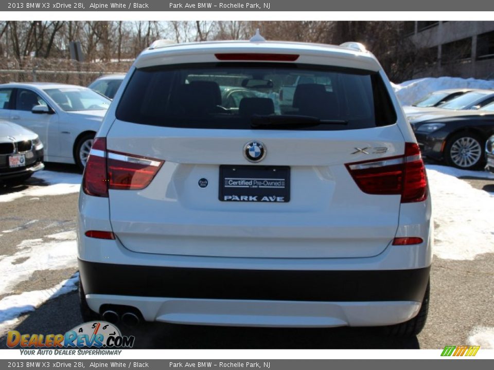 2013 BMW X3 xDrive 28i Alpine White / Black Photo #4