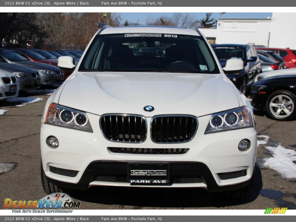 2013 BMW X3 xDrive 28i Alpine White / Black Photo #8