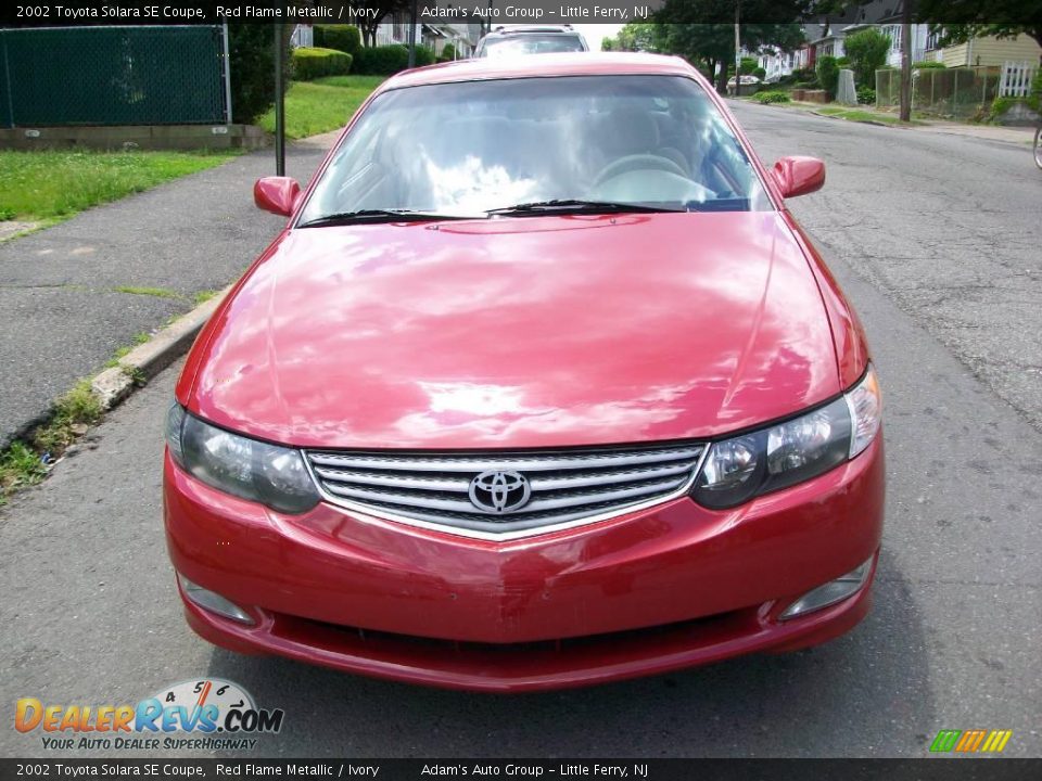 2002 Toyota Solara SE Coupe Red Flame Metallic / Ivory Photo #1