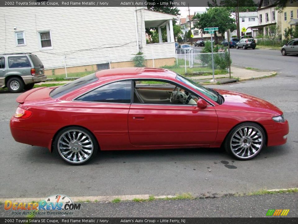2002 Toyota Solara SE Coupe Red Flame Metallic / Ivory Photo #4