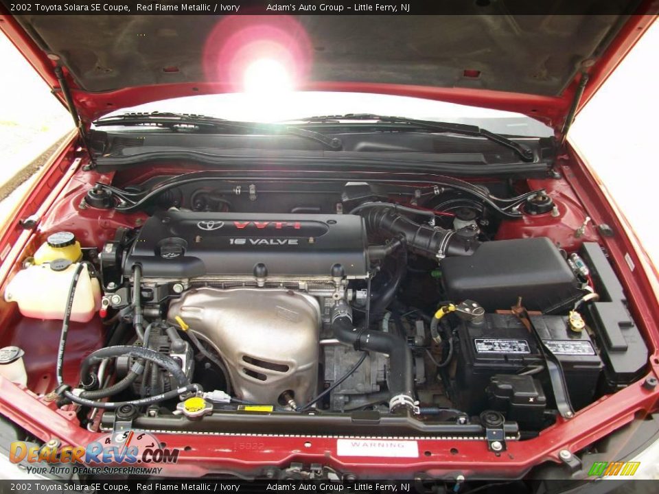 2002 Toyota Solara SE Coupe Red Flame Metallic / Ivory Photo #6