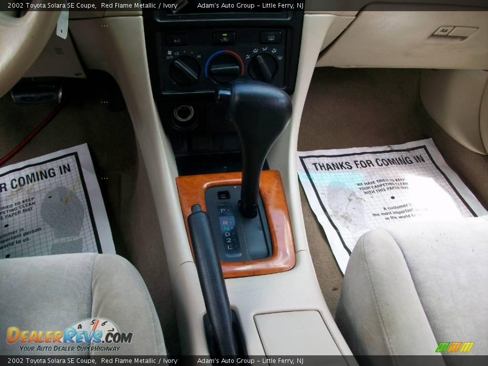2002 Toyota Solara SE Coupe Red Flame Metallic / Ivory Photo #7