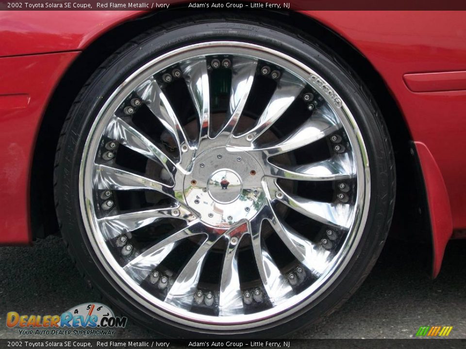 2002 Toyota Solara SE Coupe Red Flame Metallic / Ivory Photo #13