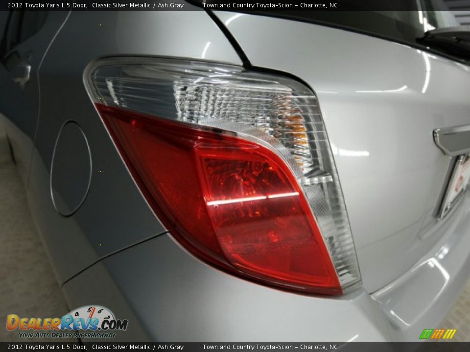 2012 Toyota Yaris L 5 Door Classic Silver Metallic / Ash Gray Photo #9