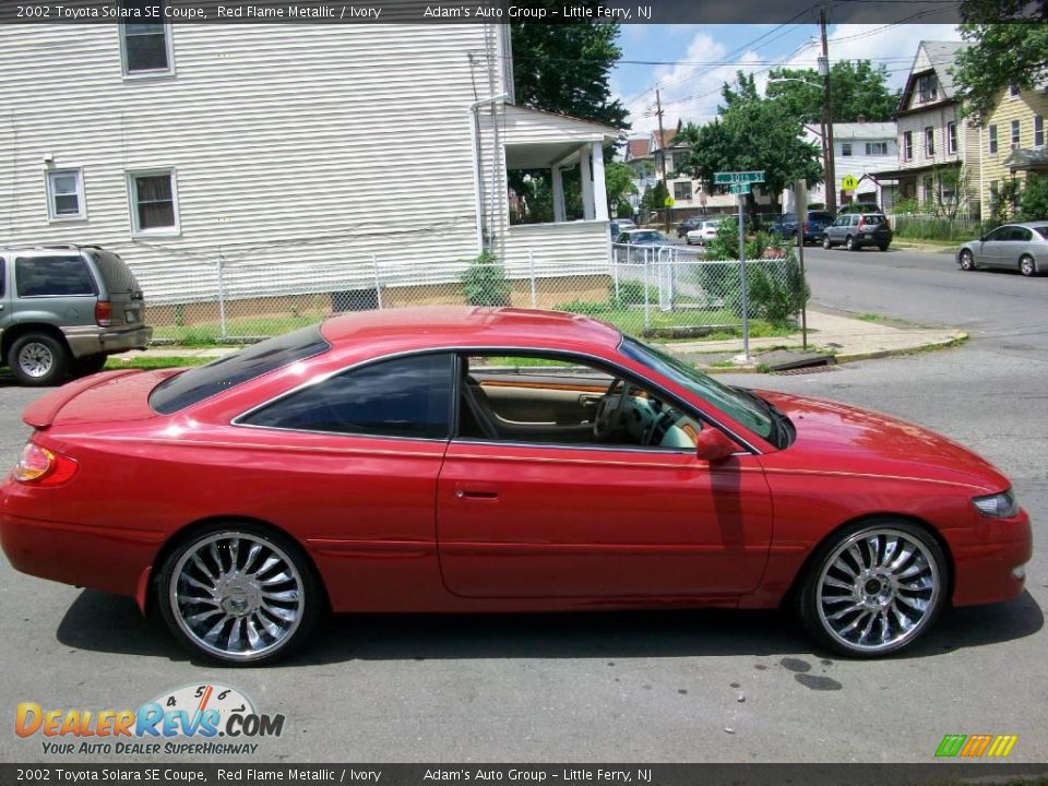 2002 Toyota Solara SE Coupe Red Flame Metallic / Ivory Photo #16