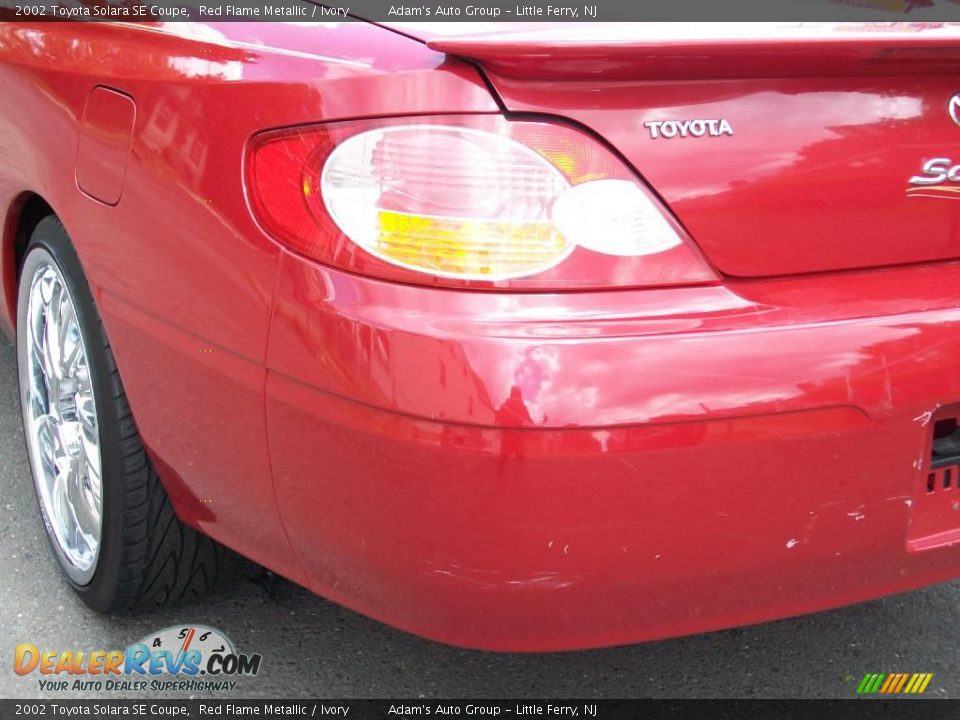 2002 Toyota Solara SE Coupe Red Flame Metallic / Ivory Photo #18