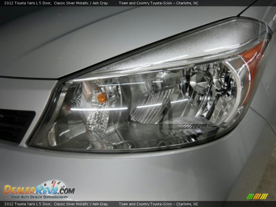 2012 Toyota Yaris L 5 Door Classic Silver Metallic / Ash Gray Photo #24