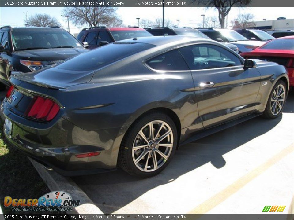 2015 Ford Mustang GT Premium Coupe Magnetic Metallic / Ebony Photo #5
