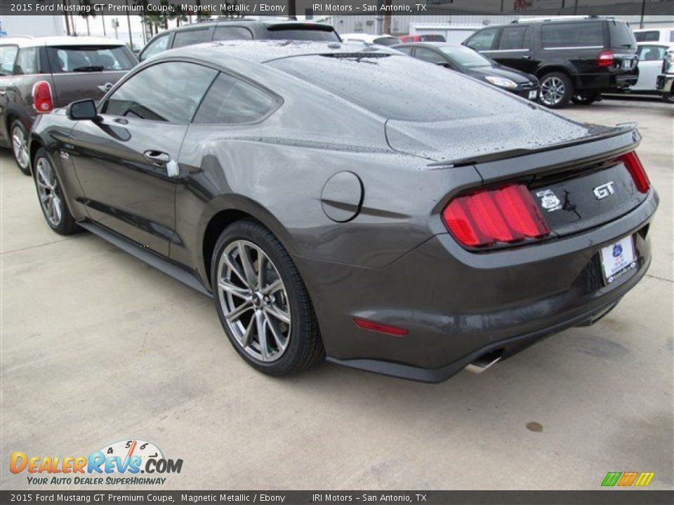 2015 Ford Mustang GT Premium Coupe Magnetic Metallic / Ebony Photo #16