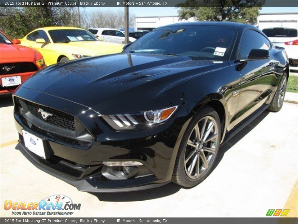 2015 Ford Mustang GT Premium Coupe Black / Ebony Photo #6