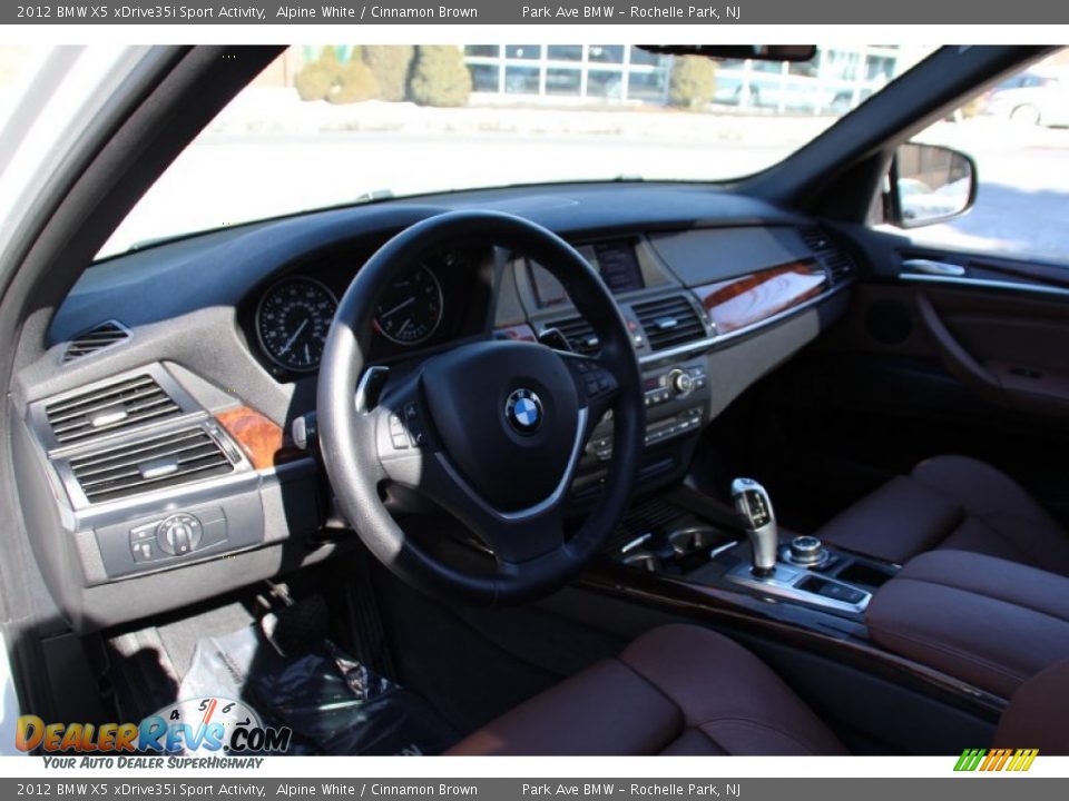 2012 BMW X5 xDrive35i Sport Activity Alpine White / Cinnamon Brown Photo #11