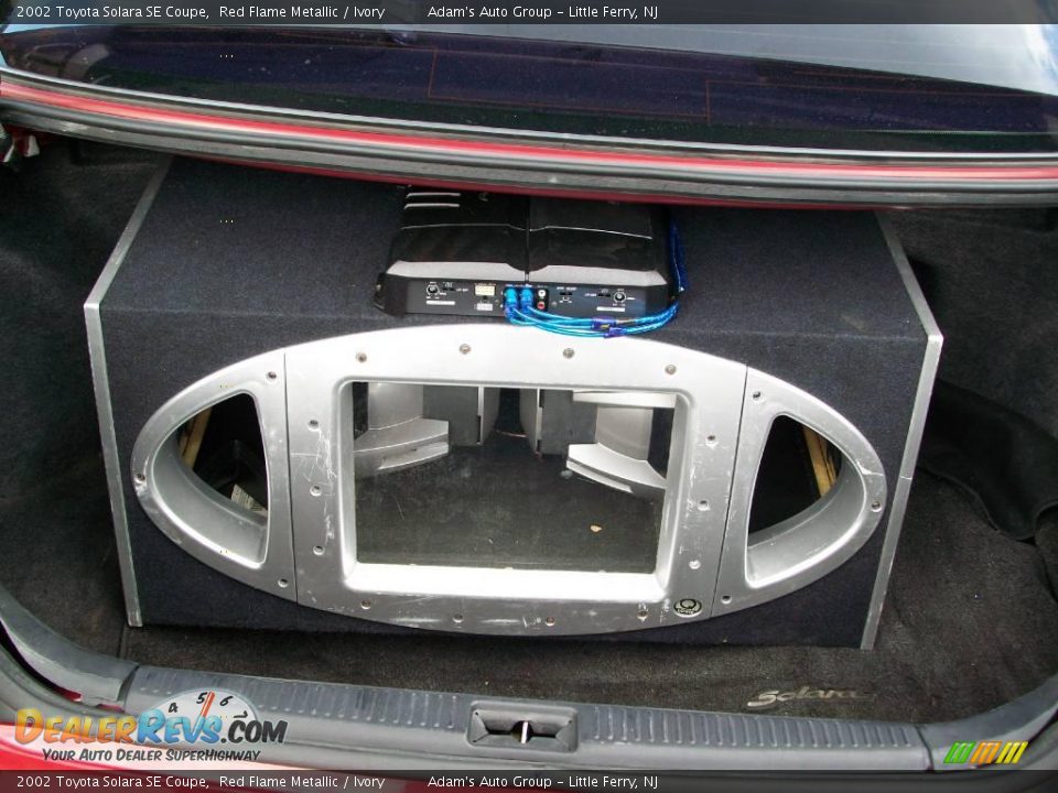 2002 Toyota Solara SE Coupe Red Flame Metallic / Ivory Photo #28