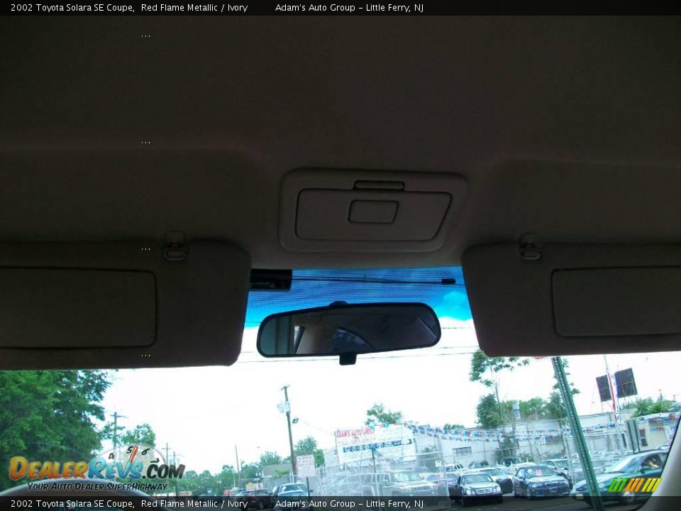 2002 Toyota Solara SE Coupe Red Flame Metallic / Ivory Photo #34