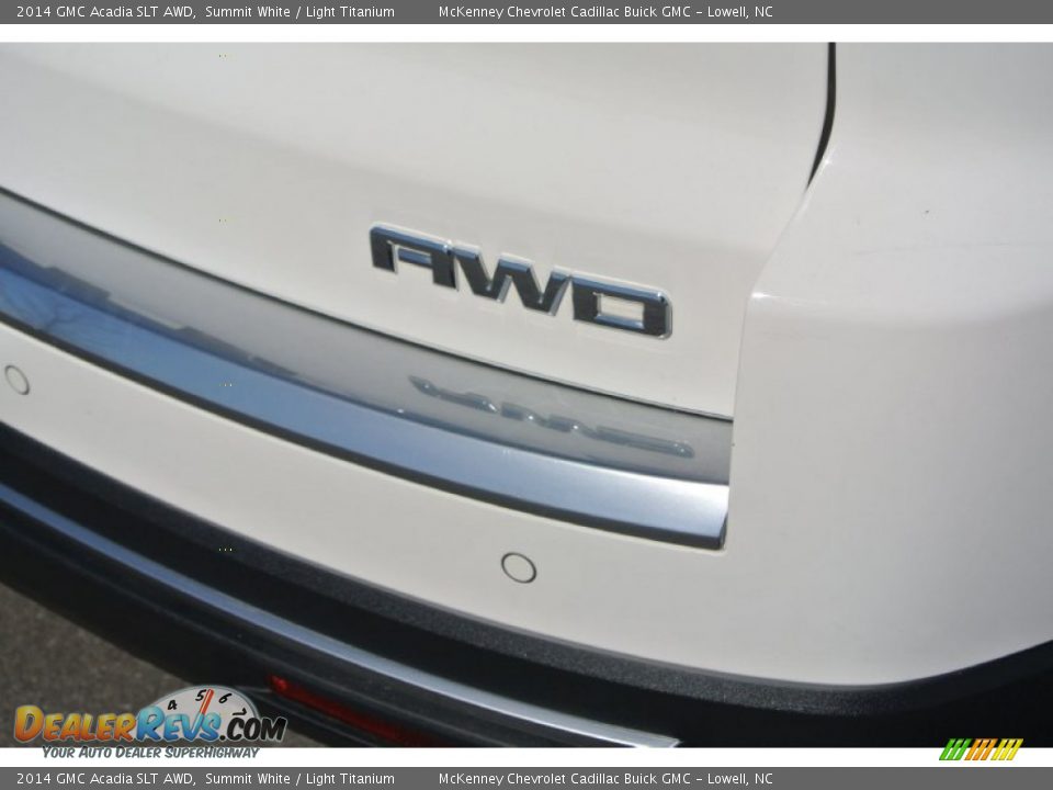 2014 GMC Acadia SLT AWD Summit White / Light Titanium Photo #24