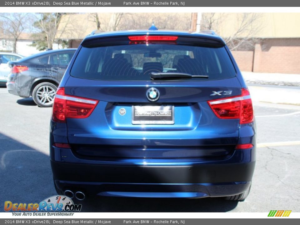 2014 BMW X3 xDrive28i Deep Sea Blue Metallic / Mojave Photo #4