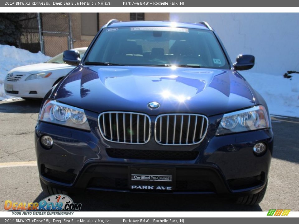 2014 BMW X3 xDrive28i Deep Sea Blue Metallic / Mojave Photo #8