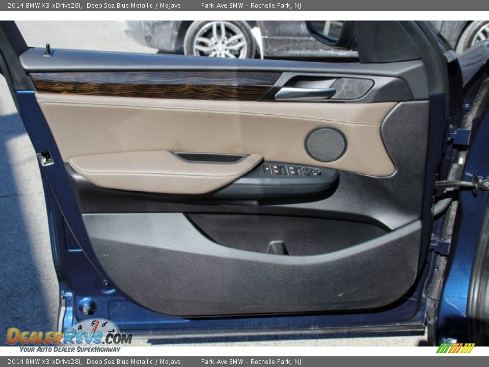 2014 BMW X3 xDrive28i Deep Sea Blue Metallic / Mojave Photo #9