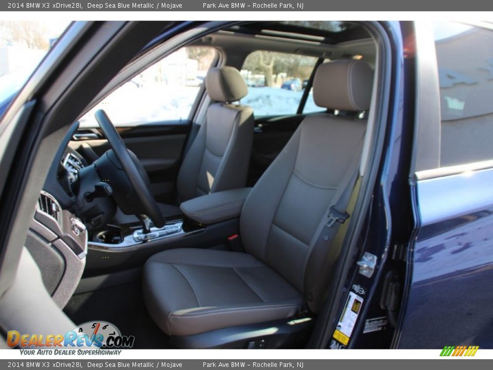 2014 BMW X3 xDrive28i Deep Sea Blue Metallic / Mojave Photo #14