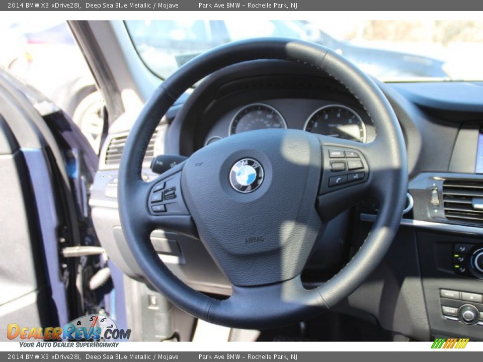 2014 BMW X3 xDrive28i Deep Sea Blue Metallic / Mojave Photo #19