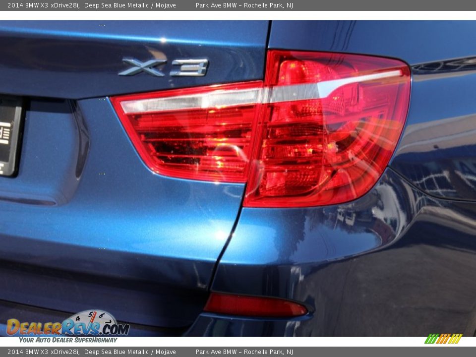 2014 BMW X3 xDrive28i Deep Sea Blue Metallic / Mojave Photo #24