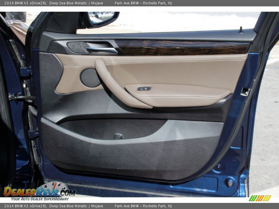 2014 BMW X3 xDrive28i Deep Sea Blue Metallic / Mojave Photo #27