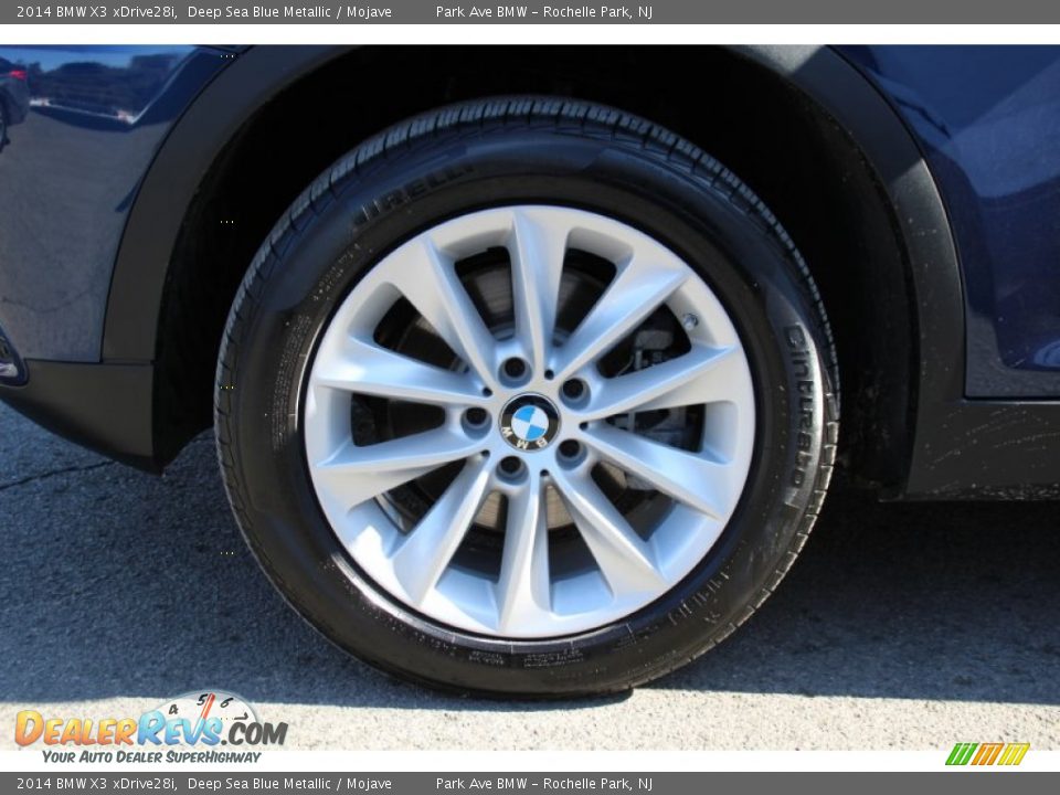 2014 BMW X3 xDrive28i Deep Sea Blue Metallic / Mojave Photo #33