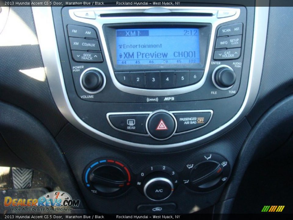 2013 Hyundai Accent GS 5 Door Marathon Blue / Black Photo #15