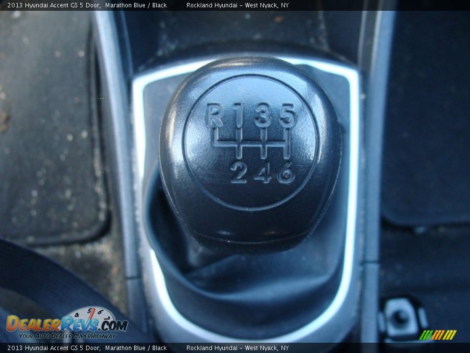 2013 Hyundai Accent GS 5 Door Marathon Blue / Black Photo #17