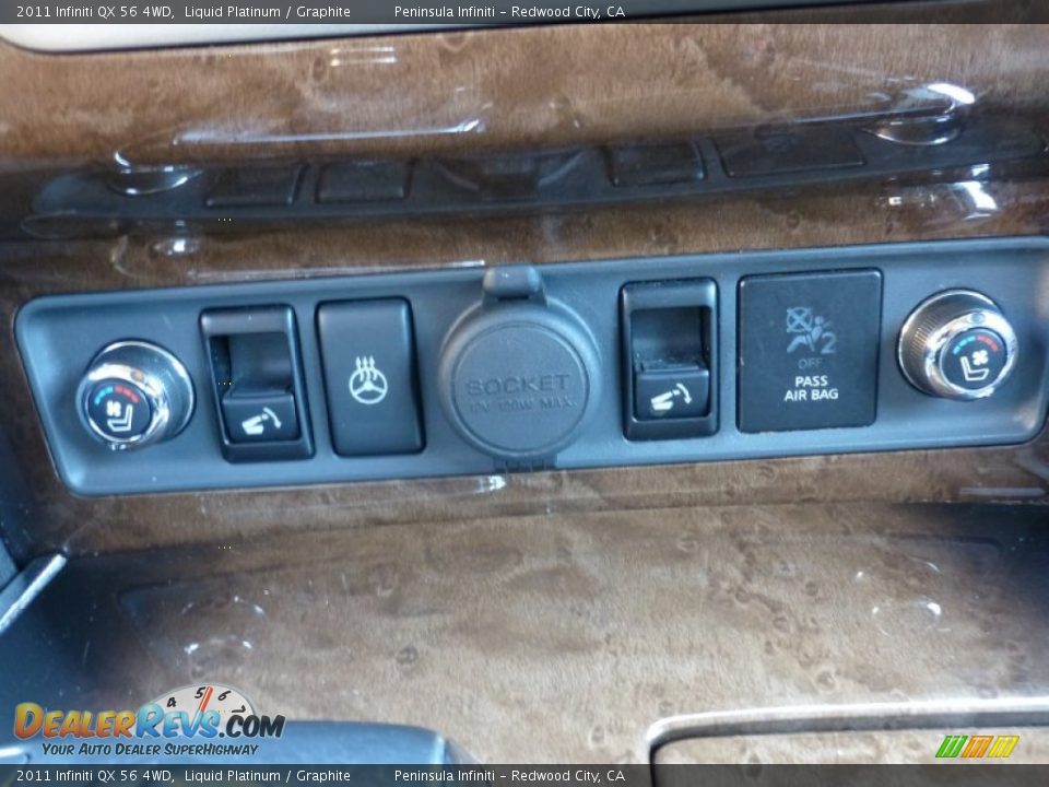 2011 Infiniti QX 56 4WD Liquid Platinum / Graphite Photo #31