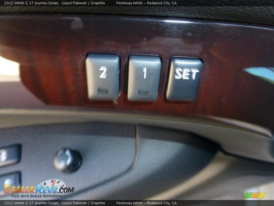 2012 Infiniti G 37 Journey Sedan Liquid Platinum / Graphite Photo #26