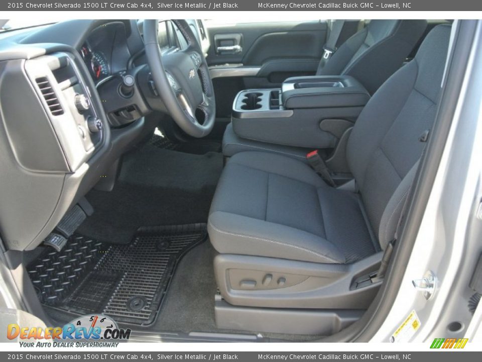 2015 Chevrolet Silverado 1500 LT Crew Cab 4x4 Silver Ice Metallic / Jet Black Photo #8