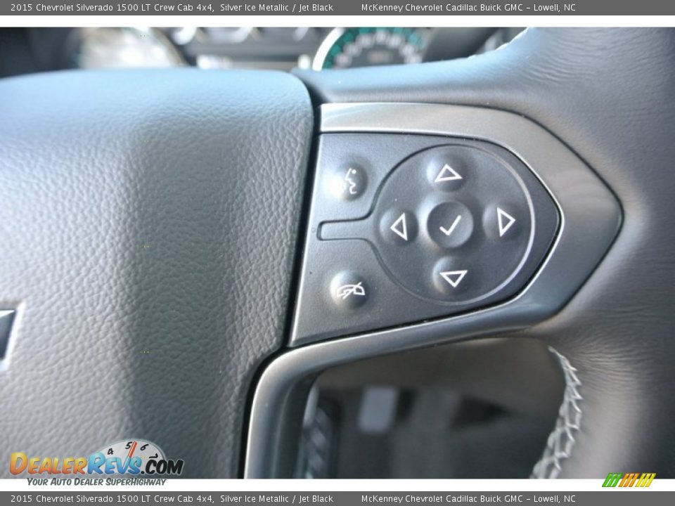 2015 Chevrolet Silverado 1500 LT Crew Cab 4x4 Silver Ice Metallic / Jet Black Photo #13